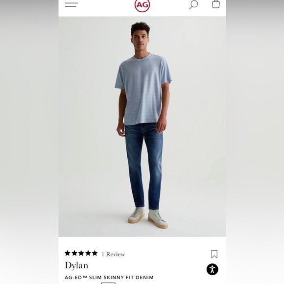 Ag Adriano Goldschmied Dylan Slim Skinny jeans 33 - Picture 1 of 3